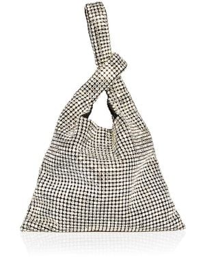 Aqua Small Crystal Evening Bag - White