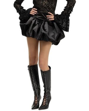 GIUSEPPE DI MORABITO Zip Back Mini Bubble Skirt - Black