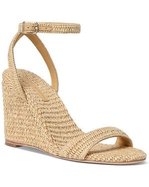 Loeffler Randall Espadrille Wedge Sandals - Metallic