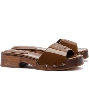Larroude Zuzi Mule Sandals - Brown
