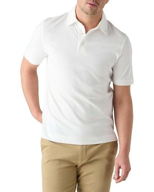Robert Talbott Walker Short Sleeve Polo - White