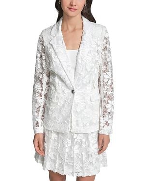 KARL LAGERFELD Lace Blazer - White