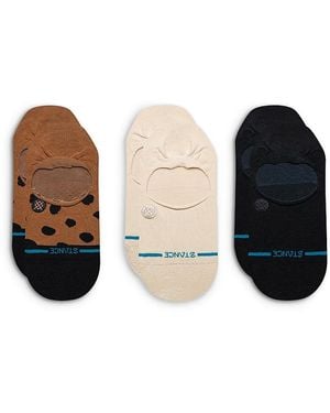 Stance Leopard No Show Socks, Pack Of 3 - Black