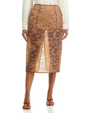 Acne Studios Lace Pencil Skirt - Natural