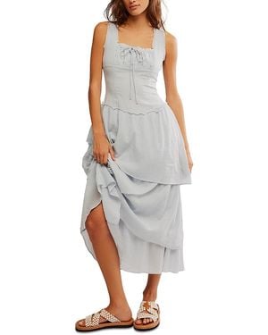 Free People My Dreams Sleeveless Midi Dress - Grey