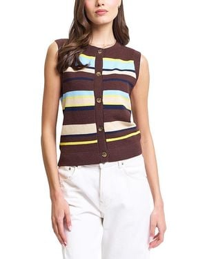 Central Park West Marlon Stripe Shell - Multicolor