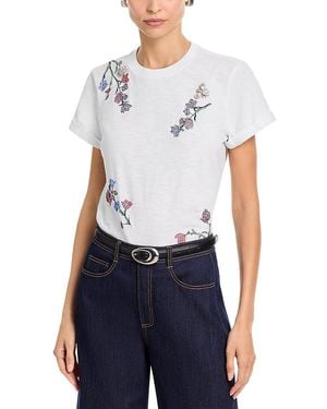 Cinq À Sept Whispering Vines Tee - Blue