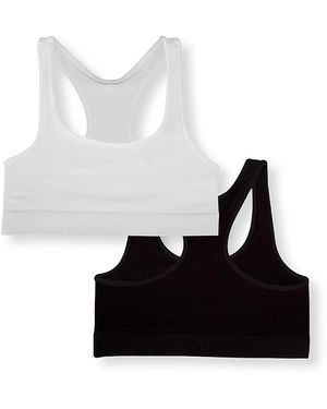 Malibu Sugar Racer Back Sports Bra (Bundle Of Two 8-14) - White