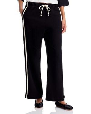 DONNI. Donni The Terry Cotton Stripe Pants - Black