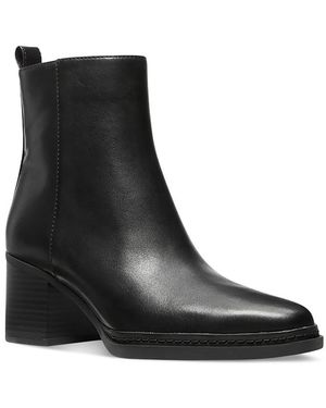 Michael Kors Michael Lex Leather Ankle Booties - Black