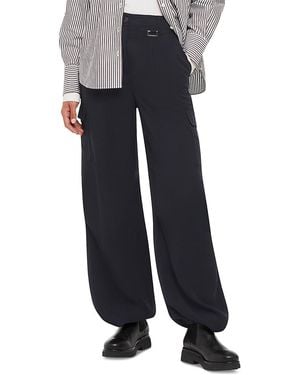 Whistles Grace Luxe Cargo Pants - Blue