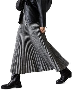 Whistles Pleated Midi Skirt - Black