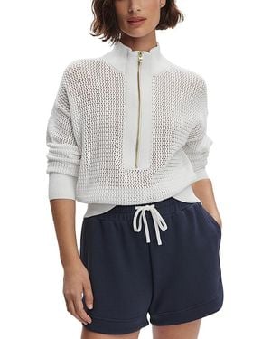 Varley Aurora Half Zip Knit Sweater - Gray