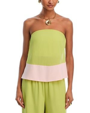Solid & Striped The Antonia Strapless Top - Green