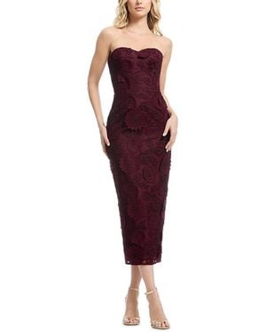 Dress the Population Shailene Sequin Sweetheart Dress - Red