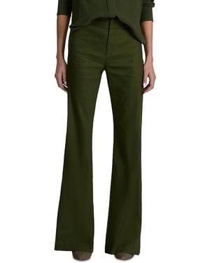 Alice + Olivia Andrew Mid Rise Bootcut Slim Pants - Green