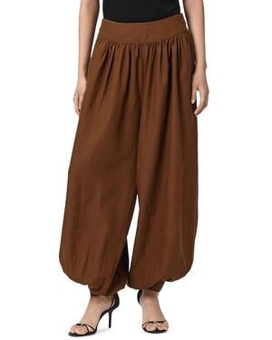 AllSaints Harrie Adjustable Hem Pants - Brown