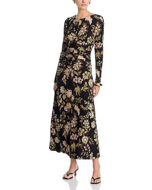 Cara Cara Maisy Ruched Midi Dress - Black