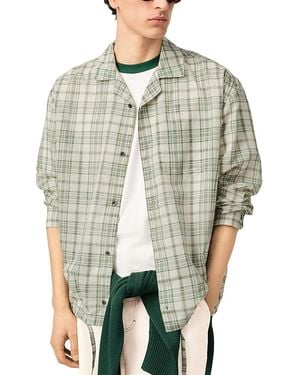 Ami Paris Boxy Plaid Shirt - Gray