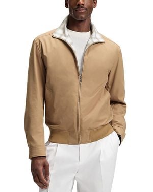 BOSS C-Cevor Funnel Neck Jacket - Natural
