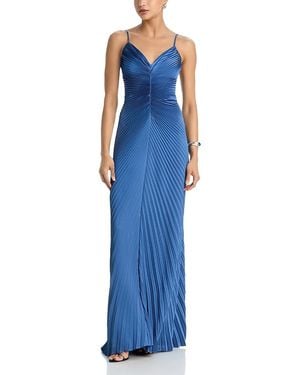 A.L.C. A. L.C. Genevieve Pleated Gown - Blue
