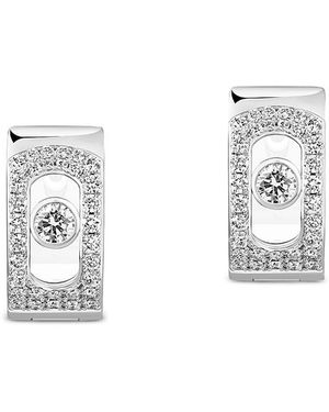Messika 18K Move Noa Diamond Pave Hoop Earrings, 0.30 Tcw - Metallic