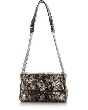 Rag & Bone Chelsea Python Embossed Leather Shoulder Bag - White