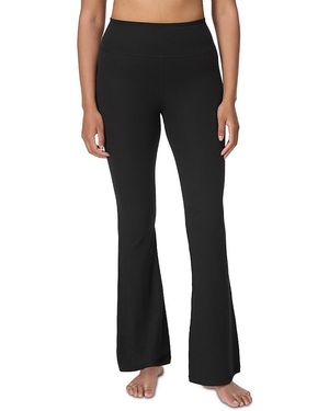 Sweaty Betty Glow Flex Rib Flare Pants - Black