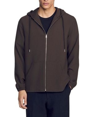 Sandro Zip Hoodie - Blue