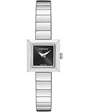 Versace V-Square Petite Bracelet Watch, 18Mm X 18Mm - White