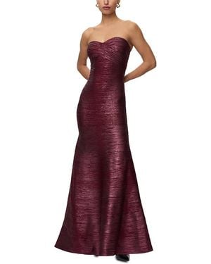Hervé Léger The Metallic Sara Gown - Purple