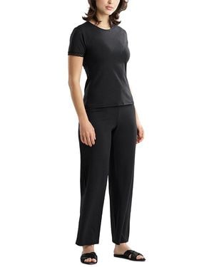 Natori True Bliss T Shirt Pajama Set - Black