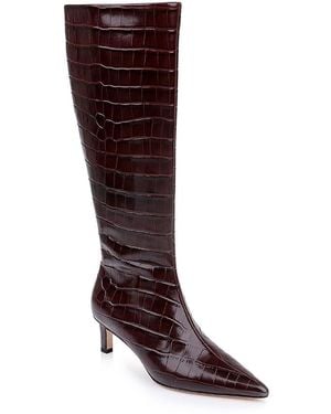 L'Agence Baxter Ii Pointed Leather Boots - Brown