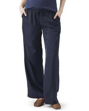 Ripe Maternity Tamara Satin Pull-On Pant - Blue