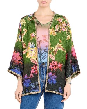 Etro Kesa Floral Side Slit Jacket - Multicolor
