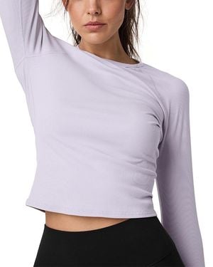 Vuori Pose Raglan Sleeve Top - Purple