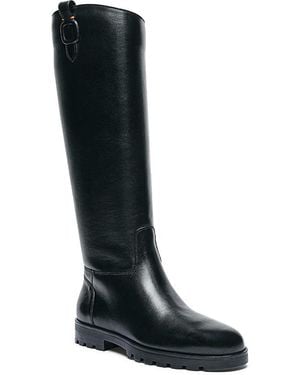 Santoni Leather Boot - Black