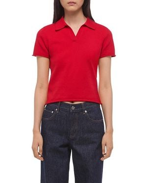 Helmut Lang Polo Top - Red
