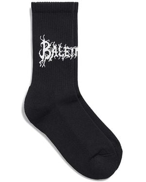 Balenciaga Diy Metal Outline Socks - Black