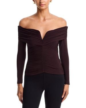 Aqua Matte Jersey Top - Black