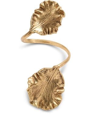Cult Gaia Iris Leaf Cuff Bracelet - Metallic