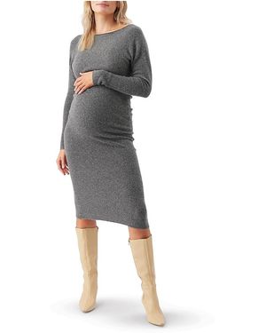 Ripe Maternity Tobie Off Shoulder Knit Dress - Gray