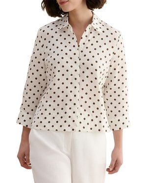 Hobbs Nita Linen Shirt - White