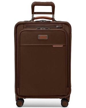 Briggs & Riley Baseline Essential Carry On Spinner Suitcase - Brown