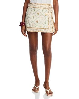 Wayf Amelia Wrap Skirt - White