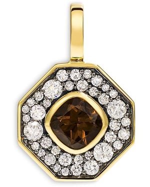 BY PARIAH 14K Reverie Smokey Quartz & Diamond Pendant - Metallic