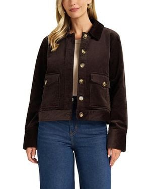 Matty M Jeri Cotton Blend Corduroy Jacket - Black