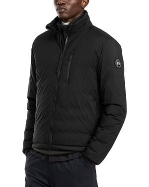 Canada Goose Lodge Logo Patch Zip Panel Jacket - Black