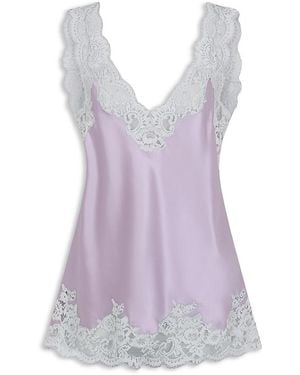 Rabanne Haut Lace Trim Top - Purple