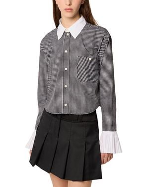 Tresser Cotton Shirt With Pleated Cuffs - Gray